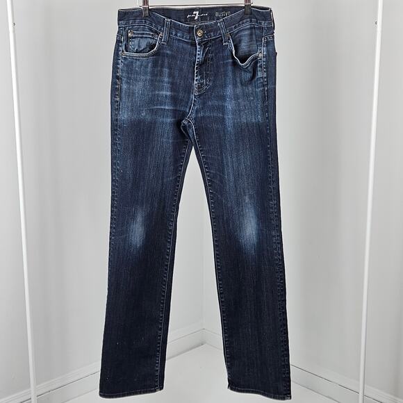 7 For All Mankind Austyn Blue Denim Jeans | Men's 32 - Picture 2 of 15